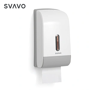 SVAVO Wall Mounted Washroom Double Rolls Tissue Holders Dual Rolls Toilet Paper Dispenser