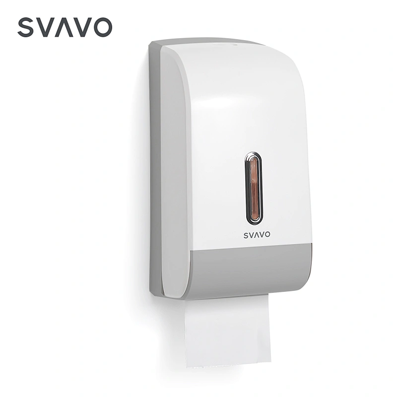 SVAVO Wall Mounted Washroom Double Rolls Tissue Holders Dual Rolls Toilet Paper Dispenser