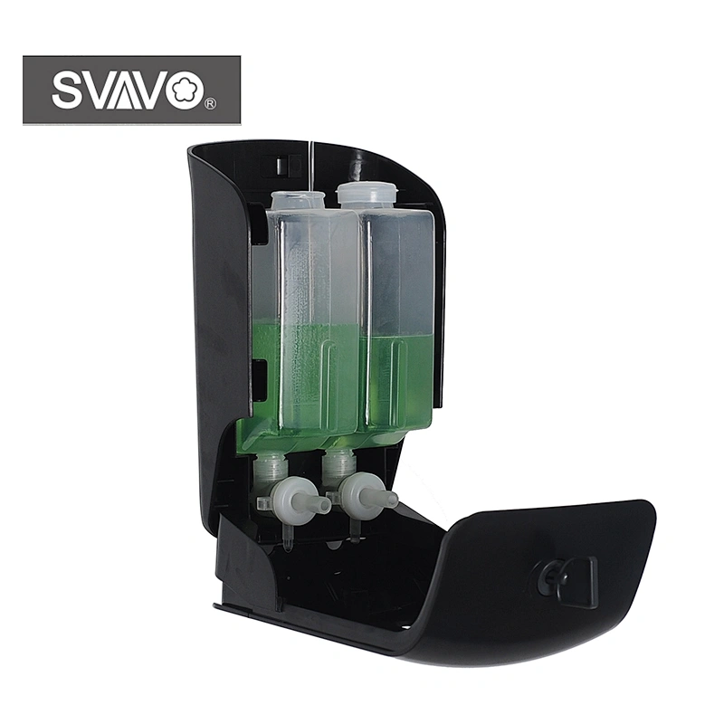 New design wall mounted hotel manual ABS plastic liquid soap dispenser