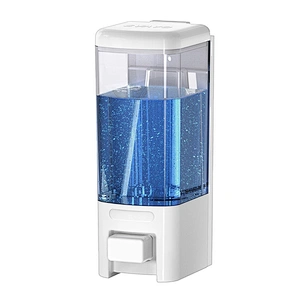 manual soap dispenser wall mounted clear plastic bottle liquid soap dispenser