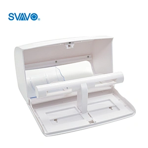 Waterproof plastic hanging toilet paper roll holder with multifunctinal shelf and cover