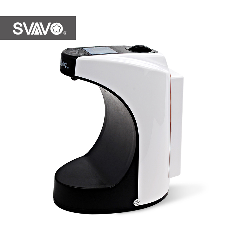 Automatic Alcohol Hand Sanitizer Spray Liquid Soap Dispenser Hygenic Soap Dispenser V-480D SVAVO Chrome, Black Plastic Gift Box
