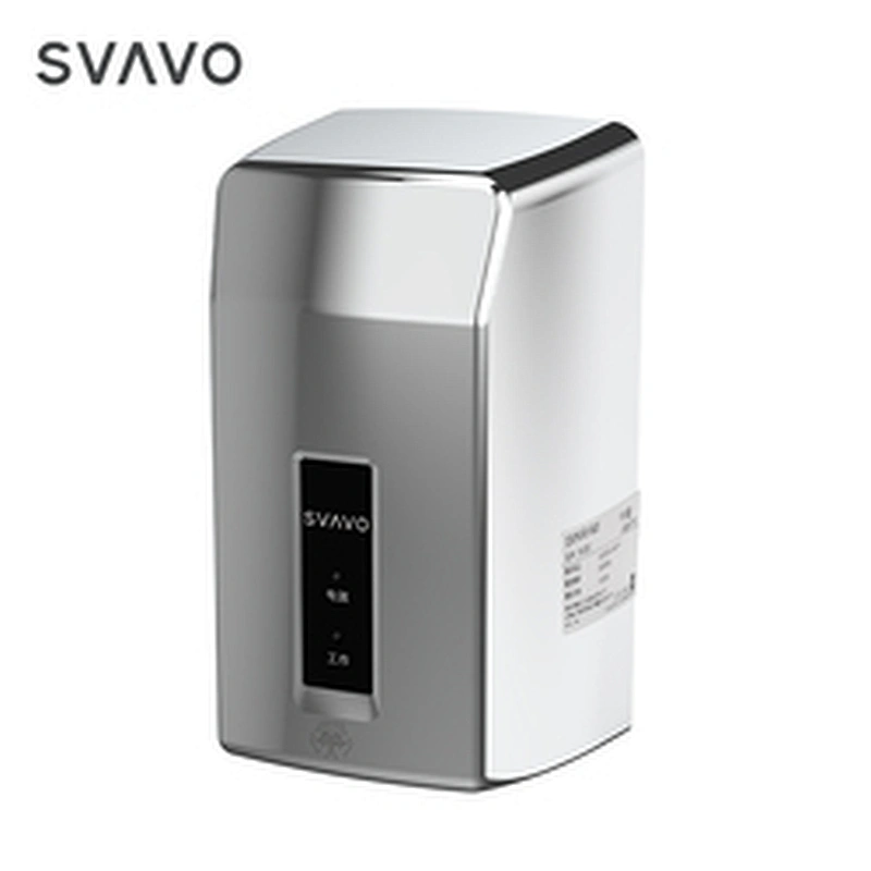 Wall mounted SVAVO Strong Sensor Infrared High Speed 1000W Air Hand Dryer for hotel hospital