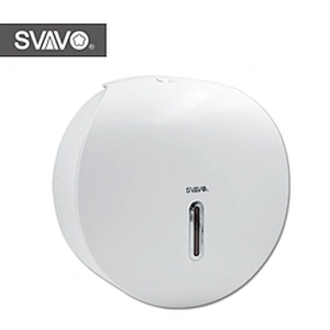 SVAVO Jumbo Roll Paper Towel Dispenser Holder Visible Window Kitchen Roll Paper Towel Holder for Bathroom with Locking