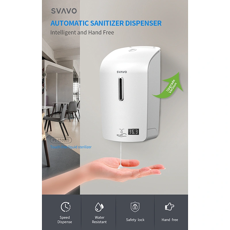 New Arrival  Soap Dispenser Automatic Temperature Measurement Large Capacity 1000ml PL-151055