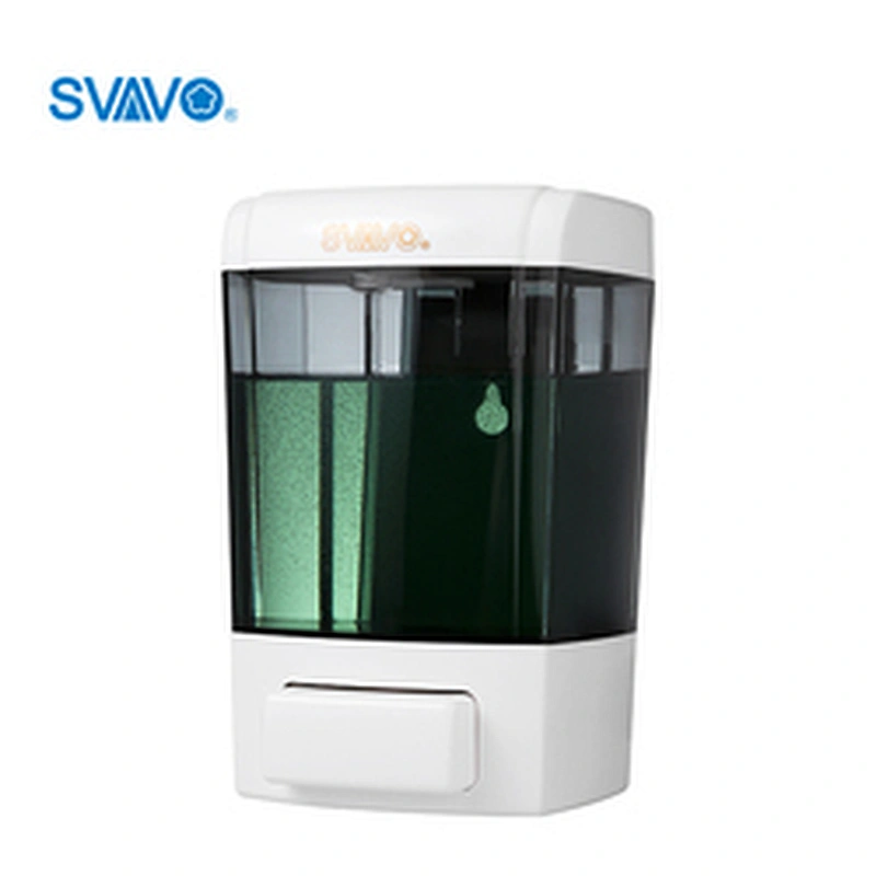 SVAVO ABS Plastic White Hand Press Soap Dispenser Wall-mounted Hand Sanitizer Dispenser