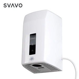 1000W High Speed Electric Power Wall Mounted White Silver Chrome plastic mini hand dryer for toilet