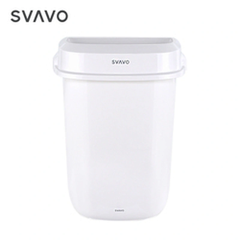 Trash Bin Leasylife Trash Can Household Waterproof And Rust-proof Waste Bin Oval Uncovered Trash Bin
