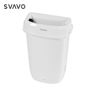 Hygienic Floor Standing  Luxury Plastic Leather Trash Can Cup Trash Can