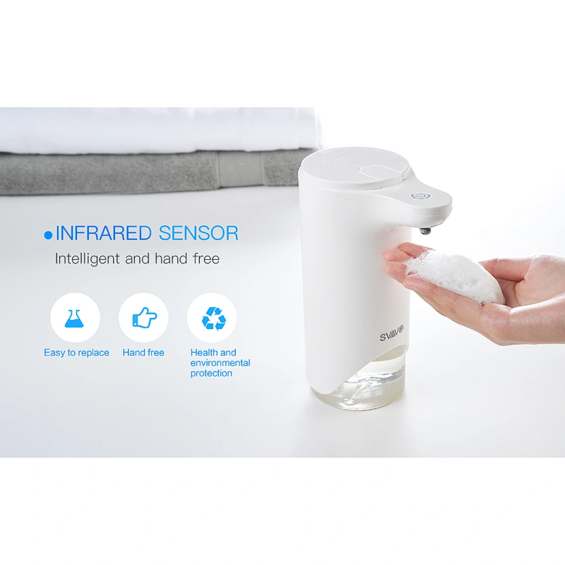 More Convenient Plastic Touchless Foam Automatic Soap Dispenser for Bathroom Kitchen Toilet V-370