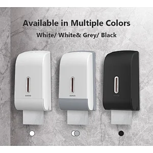 Manual auto cut wall mounted toilet plastic hygienic towel wrapping tissue hand jumbo double roll paper Dispenser