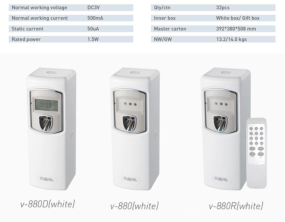 SVAVO modern Electric Aerosol Dispenser perfume fragrance dispenser -V-880D