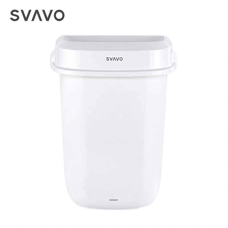 Wall mounted plastic PP White Grey Black office kitchen commercial hotel large 32L restaurant waste bin
