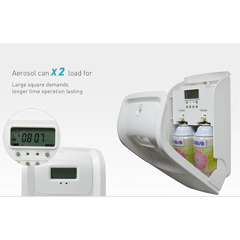 OEM Wall mounted AA battery operated 300ml refillable fragrance automatic spray hand aerosol sanitizer dispenser