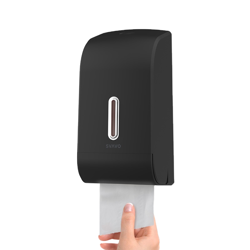 SVAVO Toilet Tissue Dispenser Paper Towel Dispenser  For Restaurant Wall Mounted Compact Dual Roll Toilet Paper Dispenser