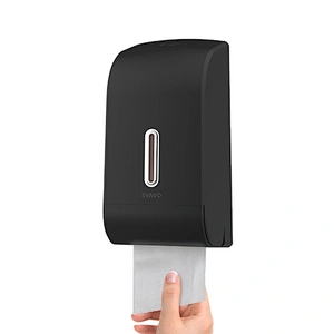 SVAVO Toilet Tissue Dispenser Paper Towel Dispenser  For Restaurant Wall Mounted Compact Dual Roll Toilet Paper Dispenser