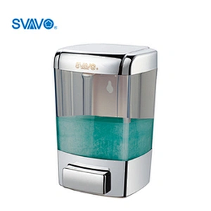 SVAVO ABS Plastic White Hand Press Soap Dispenser Wall-mounted Hand Sanitizer Dispenser
