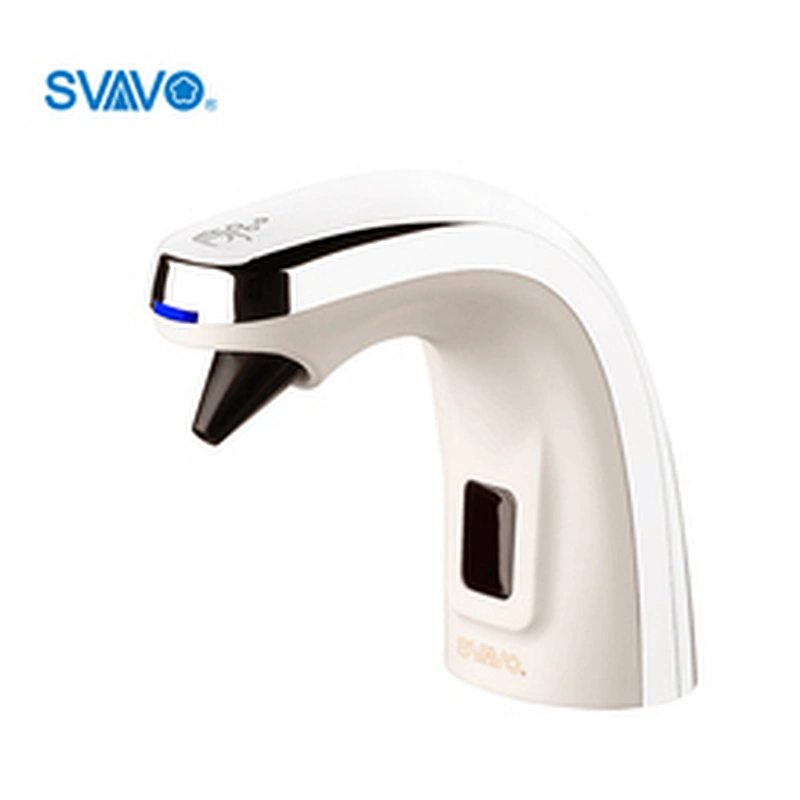 Shopping mall refillable faucet type deck mounted electric automatic sensor foam soap dispenser