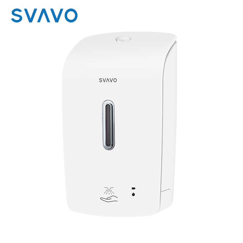 SVAVO batter modern design 1200ml White Black spray drop foam liquid soap dispenser