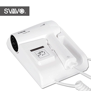 1300W ABS plastic low noise wall mounted hair dryer for hotel bathroom
