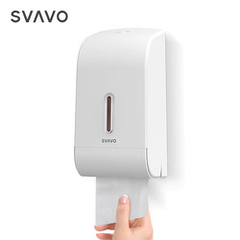 SVAVO Toilet Tissue Dispenser Paper Towel Dispenser  For Restaurant Wall Mounted Compact Dual Roll Toilet Paper Dispenser