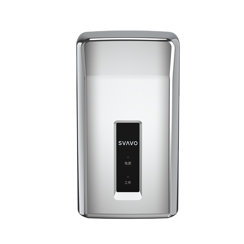 1000W High Speed Electric Power Wall Mounted White Silver Chrome plastic mini hand dryer for toilet