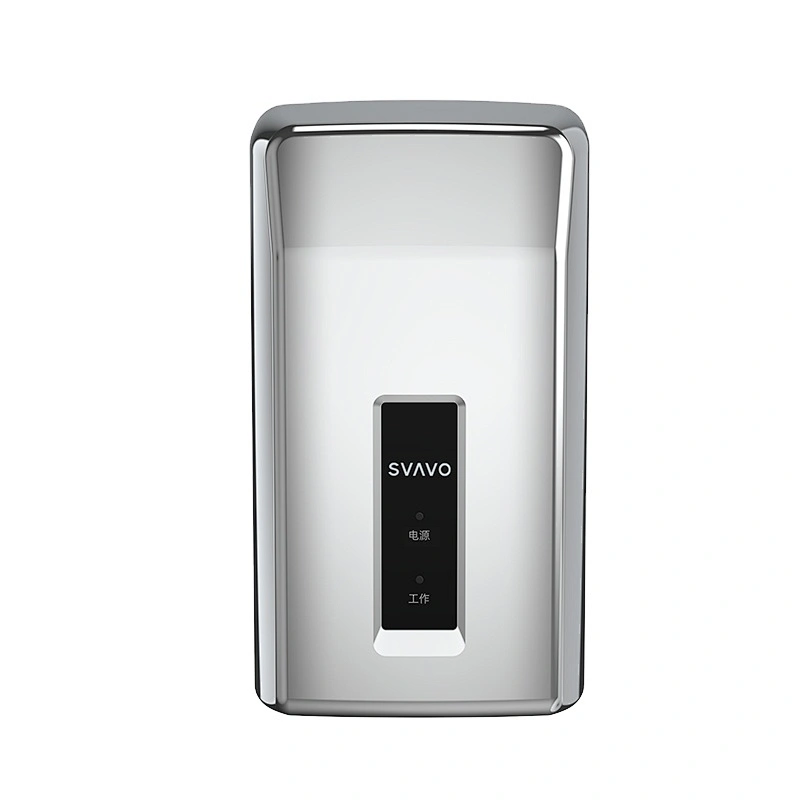 1000W High Speed Electric Power Wall Mounted White Silver Chrome plastic mini hand dryer for toilet