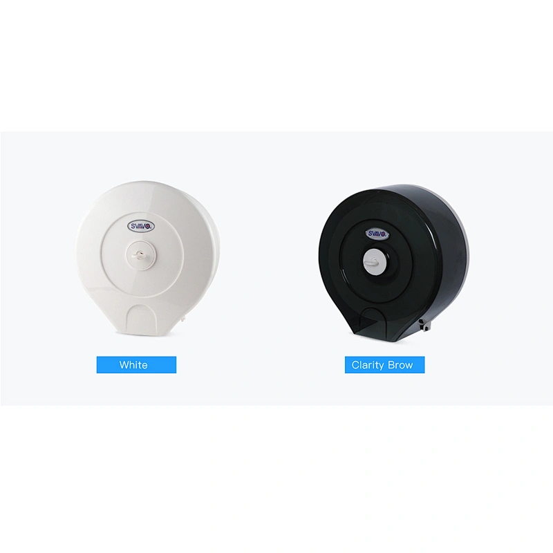 Wholesale bathroom accessories ABS Plastic wall mount Hotel Toilet jumbo roll paper dispenser