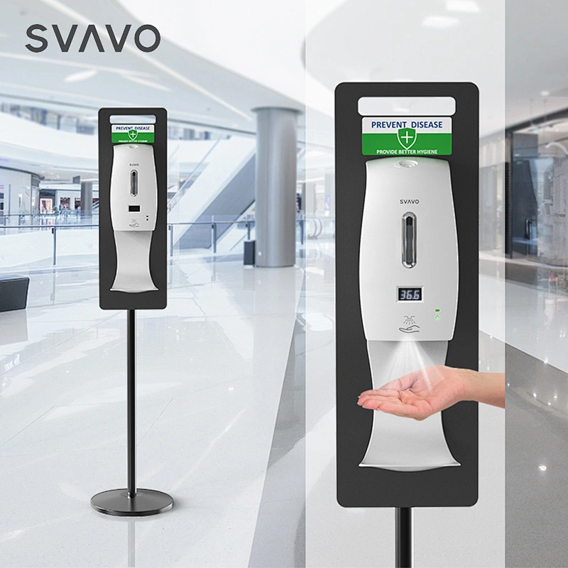 SVAVO Thermometer & Automatic Liquid Soap Dispenser Intelligent Sensor Automatic Thermometer Soap Dispenser