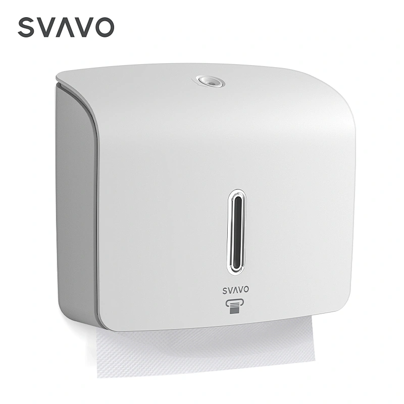 Wall mount Toilet Paper Holder with lock SVAVO hotel office bar shopping mall commercial toilet gummed towel paper dispenser
