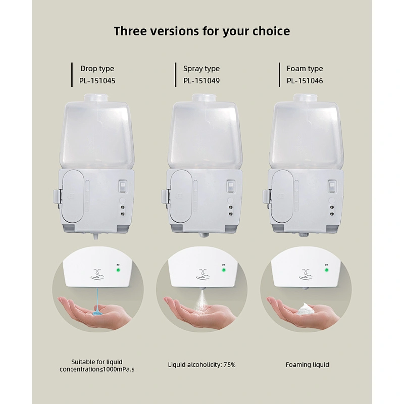 SVAVO plastic ABS  Automatic 75% Alcohol Hand Sanitizer Dispenser 600ml wall-mounted automatic soap dispenser