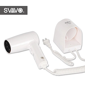 White wall mounted good quality High quality Professional hotel hair dryer holder V-171-1 hair dryer