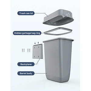large Trash Can garbage bin outdoor hand free 32L trash cans waste touchless sensor trash bin