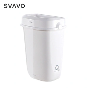 32L Plastic Garbage Recycling Dustbin Waste Bin Container Trash Can