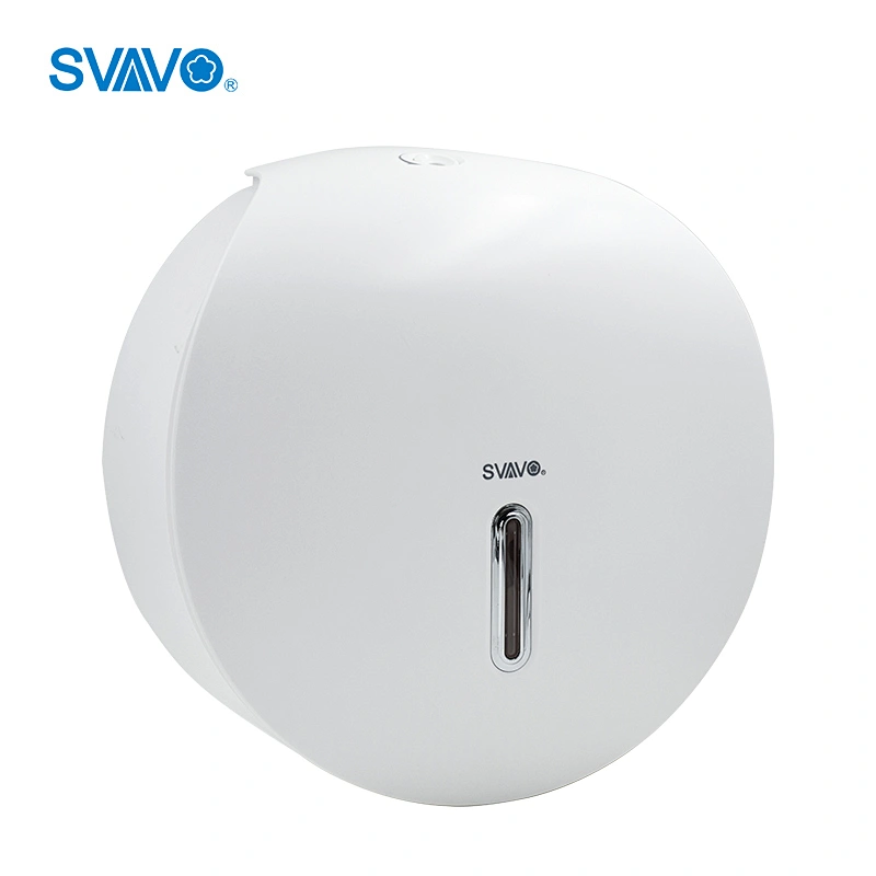 Commercial Hotel Mall Bathroom accessories plastic white/black jumbo toilet paper roll dispenser