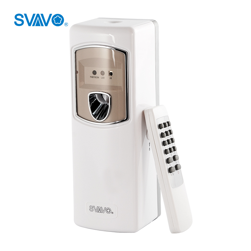 Plastic remoted control automatic aerosol spray air freshener dispenser