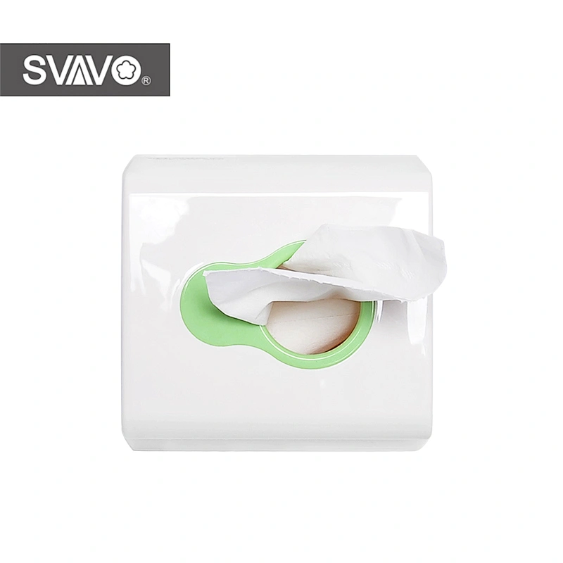 Portable ABS plastic napkin tissue holder with multi-colors paper box V-6003
