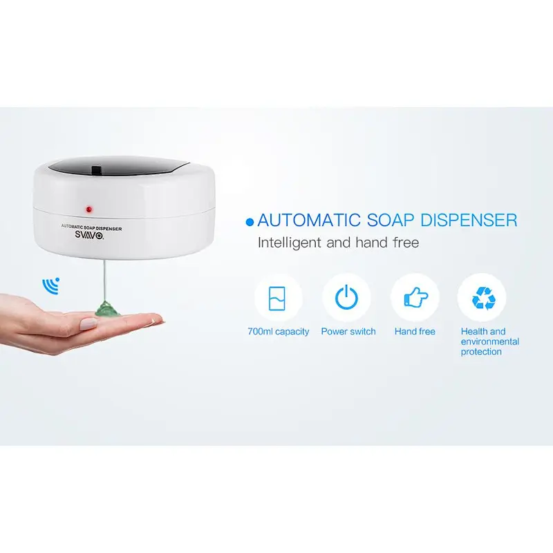 SVAVO V-130 700ml Capacity Automatic Soap Dispenser with Sensor Health and Environmental Protection