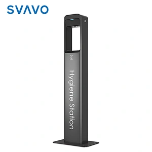 Automatic Soap Dispenser Auto IR Sensor with Liquid Soap 75% Alcohol Infrared Thermometer SVAVO Stainless Steel Metal PRO-AS30