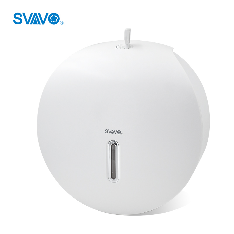 Commercial Hotel Mall Bathroom accessories plastic white/black jumbo toilet paper roll dispenser