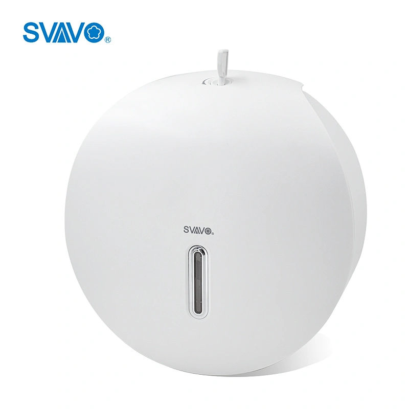 Commercial Hotel Mall Bathroom accessories plastic white/black jumbo toilet paper roll dispenser