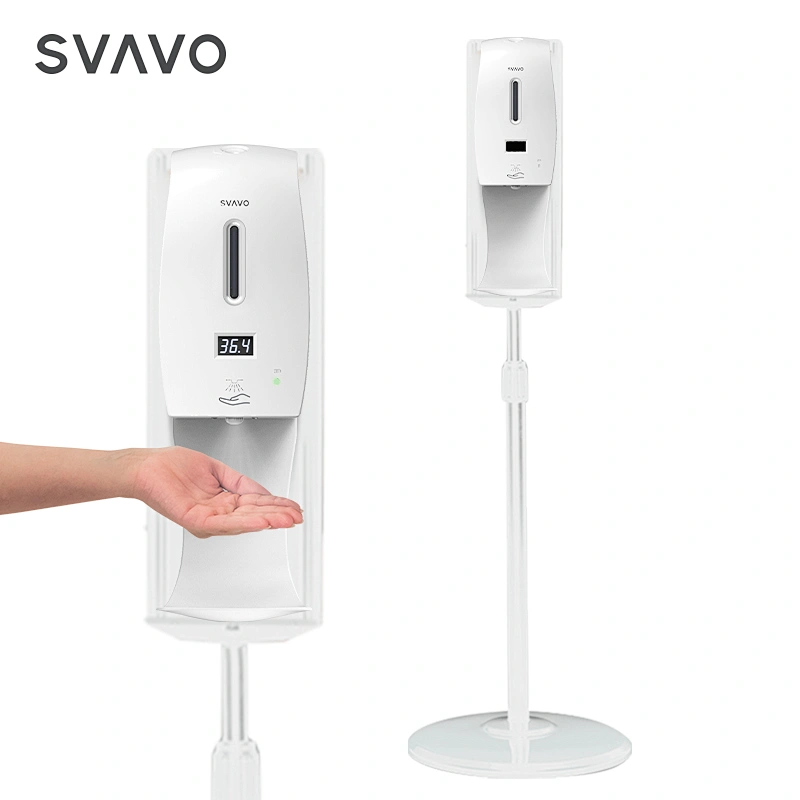 Commercial use touch-less Auto liquid sanitizer soap dispenser with temperature measurement