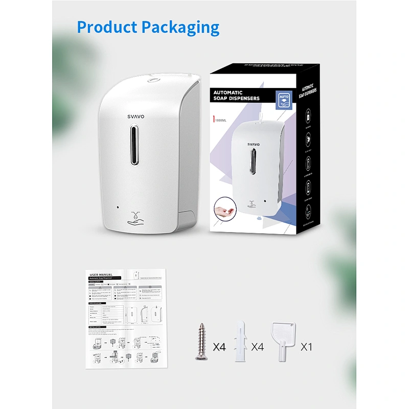 New Arrival  Soap Dispenser Automatic Temperature Measurement Large Capacity 1000ml PL-151055