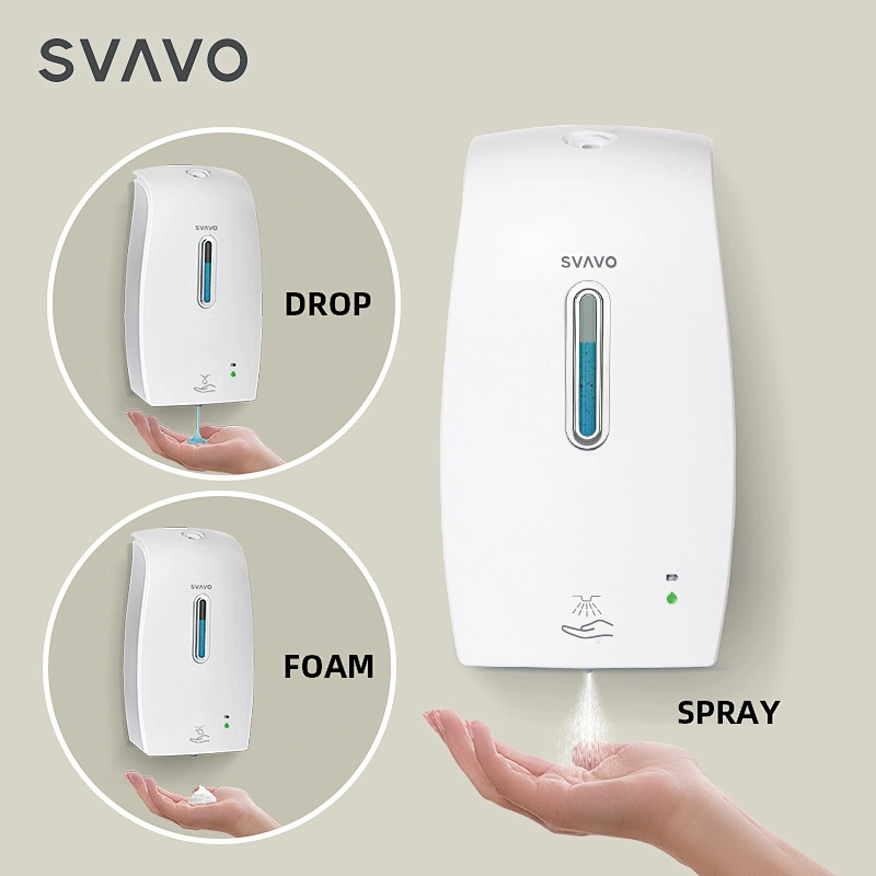 wall mounted hot selling good quality SVAVO alcohol Automatic Spray Hand Sanitizer Dispenser PL-151049