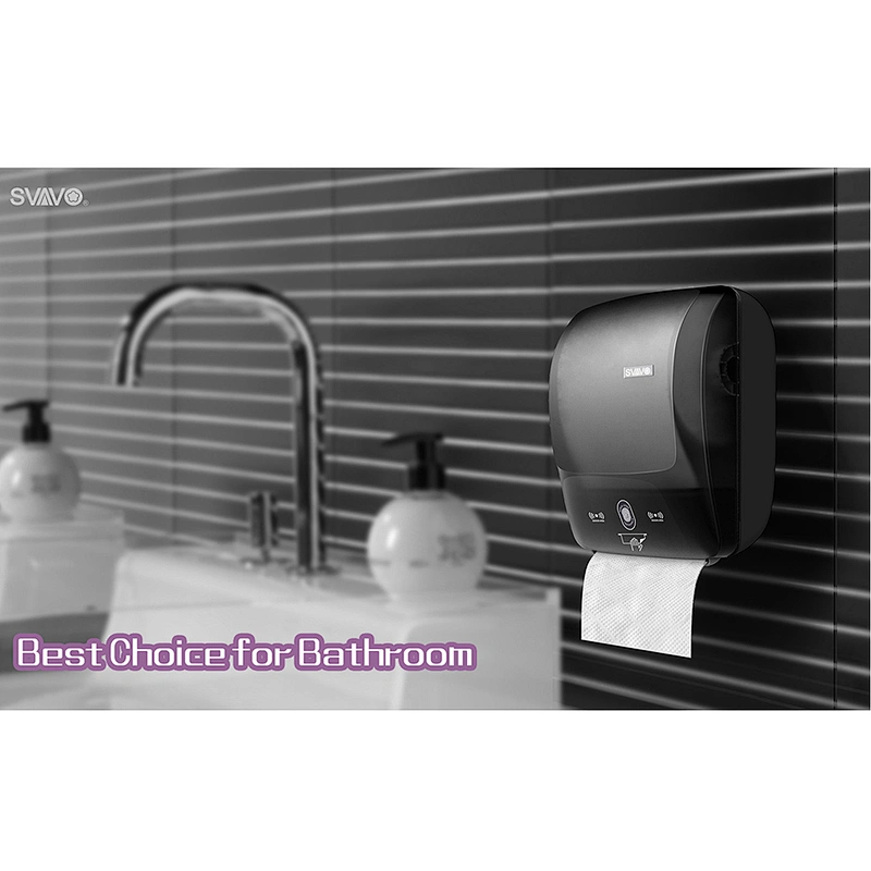 Automatic Sensor Roll Toliet Paper Towel Dispenser Wall Mount Holder Auto Cut Jumbo Roll Tissue Dispensers for Hotel Bathroom
