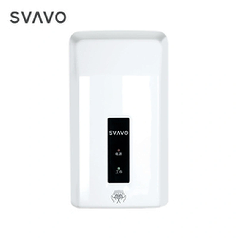 Wall mounted white chrome silver SVAVO plastic ABS modern design 1000W high-speed automatic hand dryers