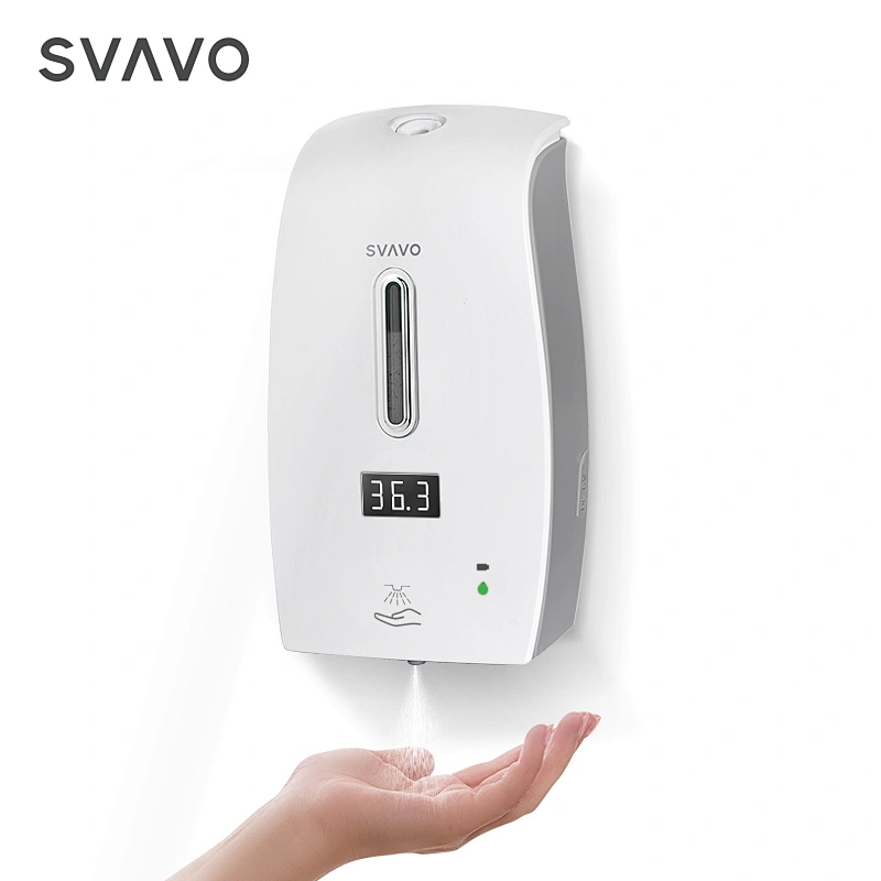 SVAVO plastic ABS  Automatic 75% Alcohol Hand Sanitizer Dispenser 600ml wall-mounted automatic soap dispenser