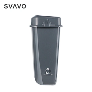 Custom logo under desk office paper recycling basket plastic modern trash can
