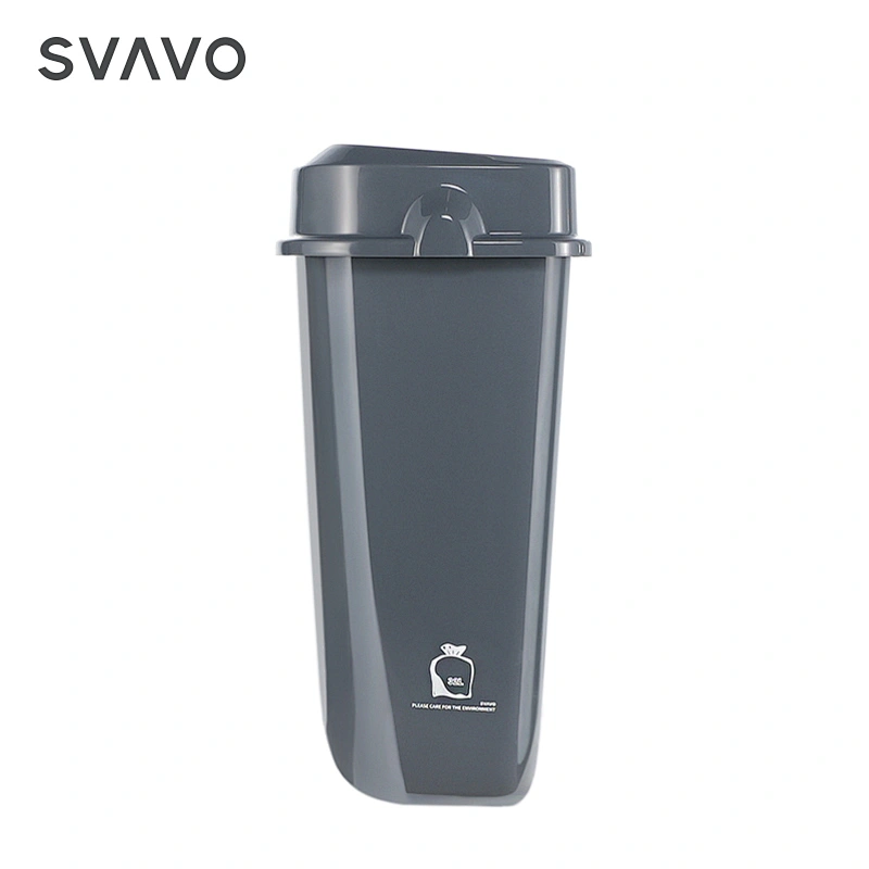 Custom logo under desk office paper recycling basket plastic modern trash can