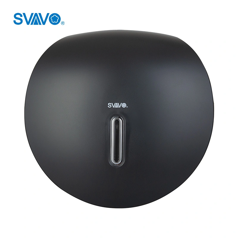 SVAVO Jumbo Roll Paper Towel Dispenser Holder Visible Window Roll Paper Towel Holder Lockable For Toilet